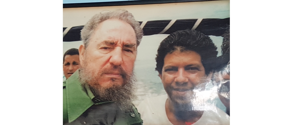 Pic of Fidel Castro and his translator