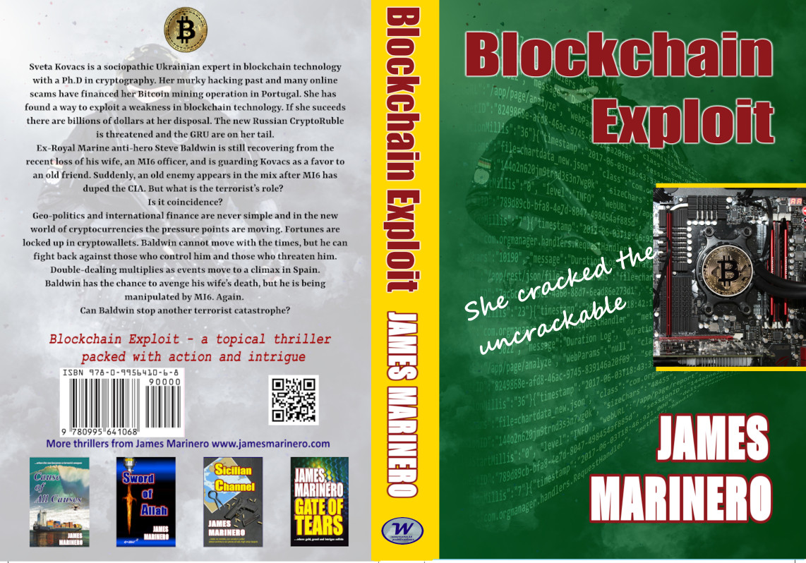 fullcover image of latest thriller Blockchain Exploit about a bitcoin cryptocurrency blockchain hack